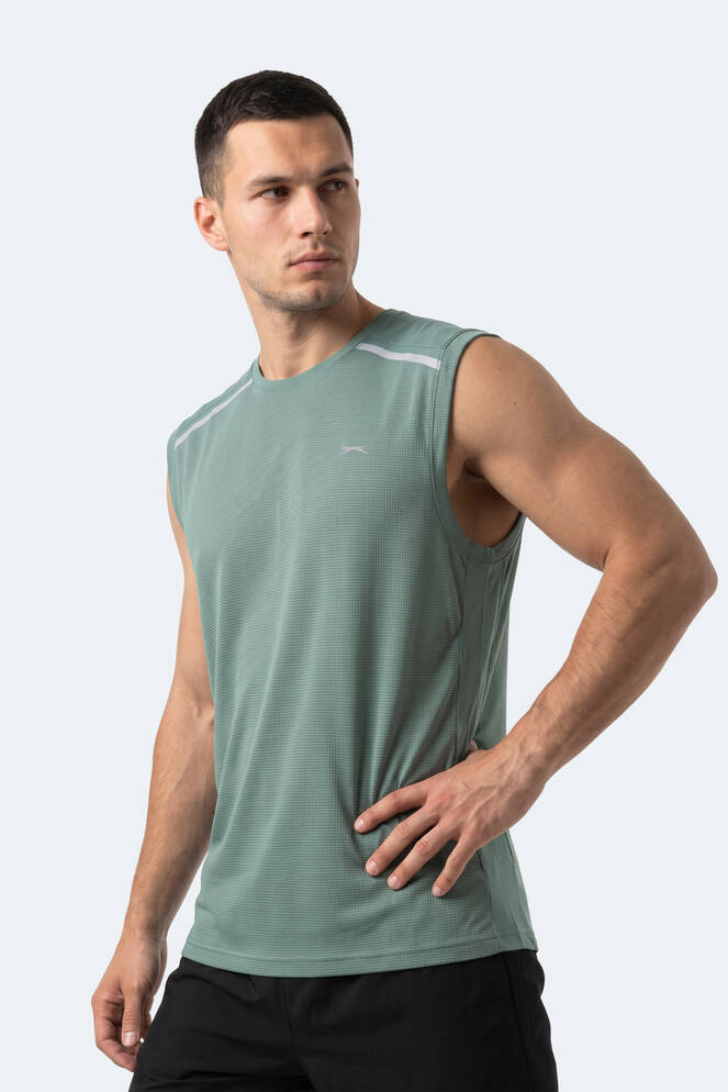 Slazenger REXIS Erkek Kolsuz Su Yeşili Tişört