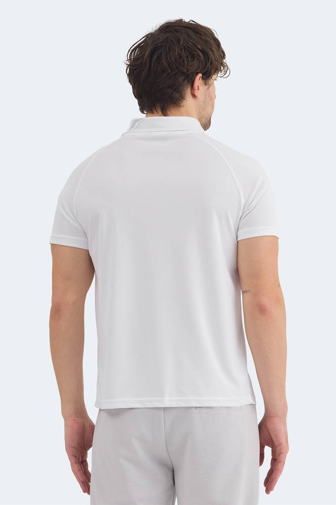 Slazenger REYANA Erkek Polo Yaka Beyaz Tişört