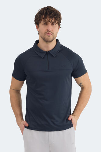 Slazenger REYANA Erkek Polo Yaka Koyu Gri Tişört - Thumbnail