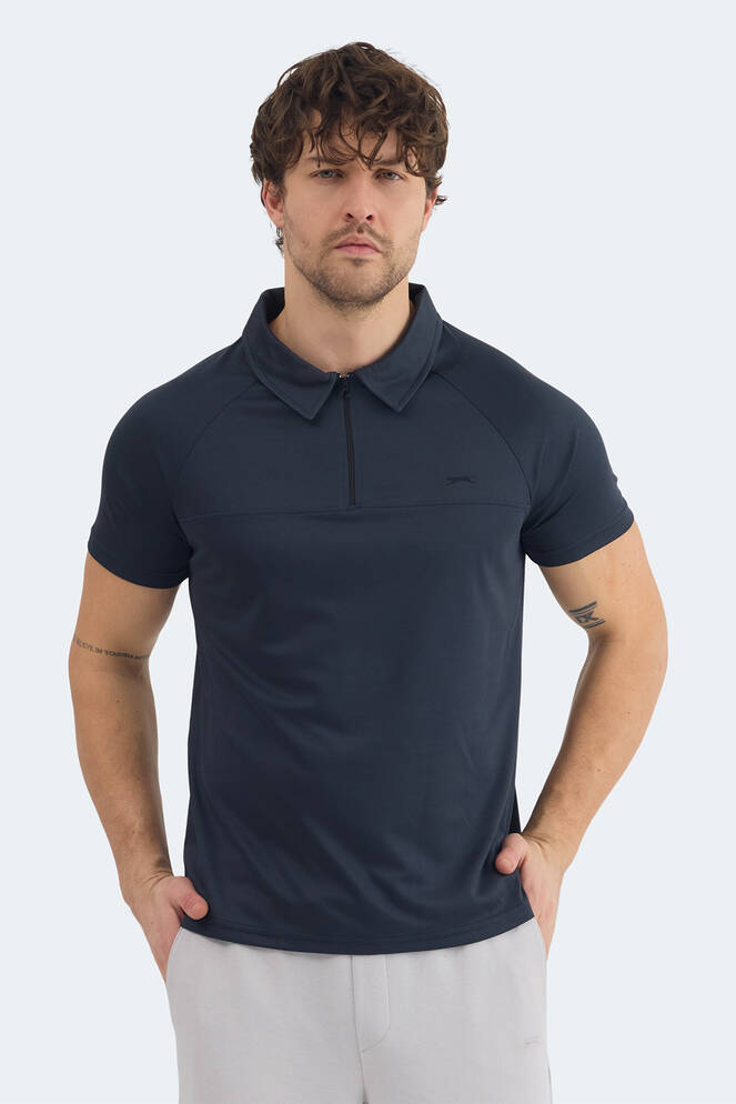 Slazenger REYANA Erkek Polo Yaka Koyu Gri Tişört