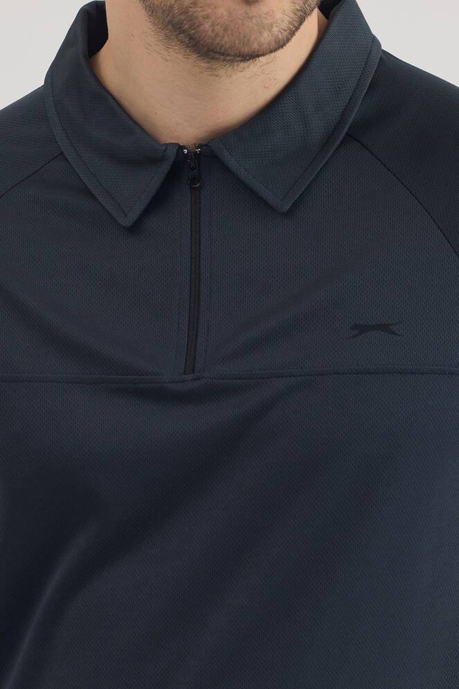 Slazenger REYANA Erkek Polo Yaka Koyu Gri Tişört