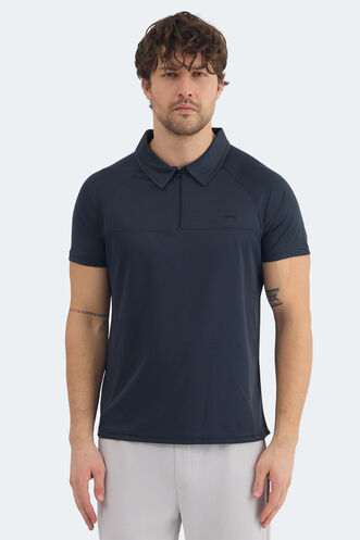 Slazenger REYANA Erkek Polo Yaka Koyu Gri Tişört - Thumbnail