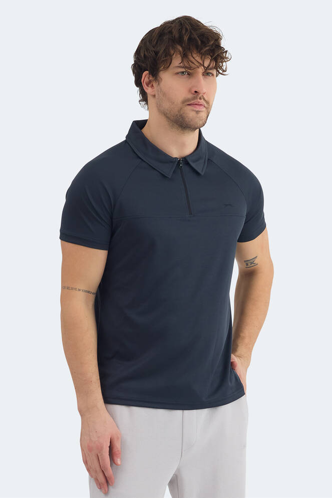 Slazenger REYANA Erkek Polo Yaka Koyu Gri Tişört