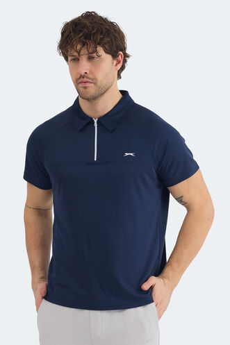 Slazenger REYANA Erkek Polo Yaka Lacivert Tişört - Thumbnail