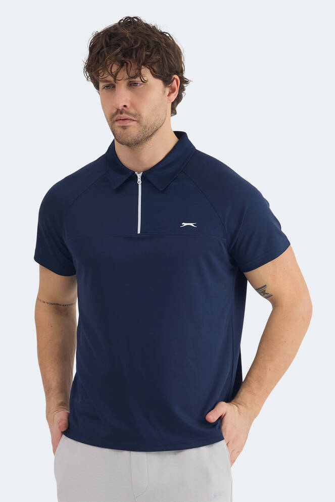 Slazenger REYANA Erkek Polo Yaka Lacivert Tişört