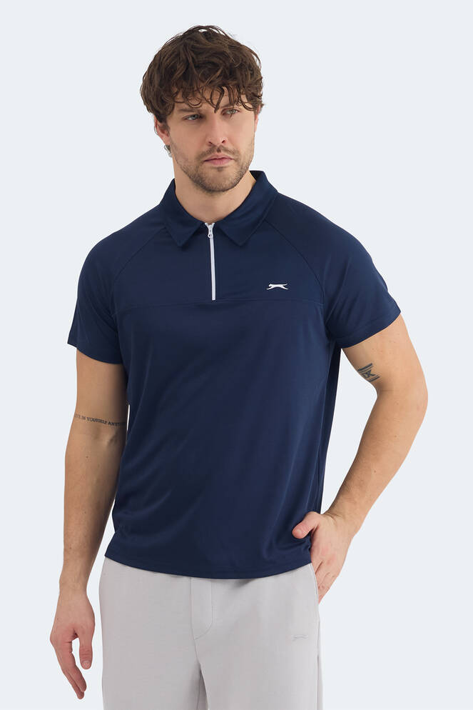 Slazenger REYANA Erkek Polo Yaka Lacivert Tişört