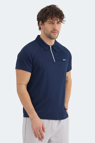 Slazenger REYANA Erkek Polo Yaka Lacivert Tişört - Thumbnail