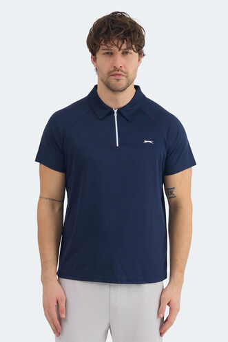 Slazenger - Slazenger REYANA Erkek Polo Yaka Lacivert Tişört