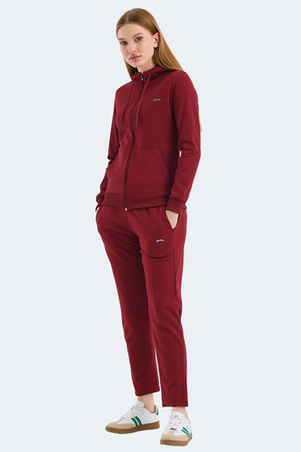 Slazenger RID Women's Tracksuit Burgundy - Thumbnail