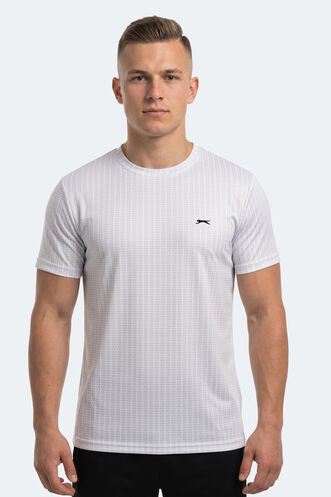 Slazenger - Slazenger RIFT Erkek Oversıze Beyaz Tişört