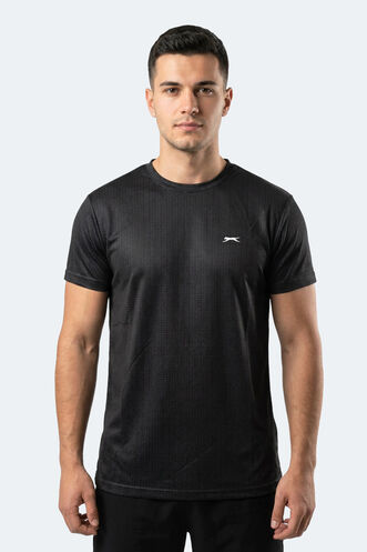 Slazenger - Slazenger RIFT Erkek Oversıze Siyah Tişört