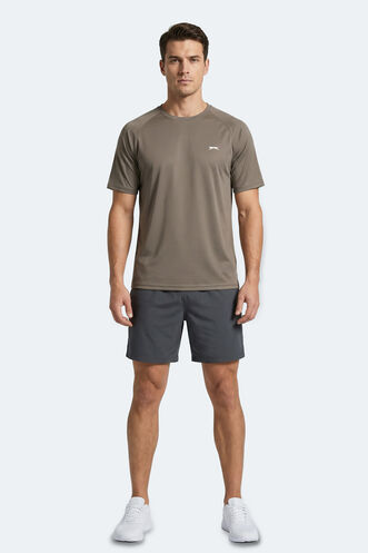 Slazenger RISING Erkek Kahve Tişört - Thumbnail