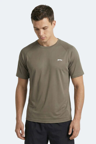 Slazenger RISING Erkek Kahve Tişört - Thumbnail