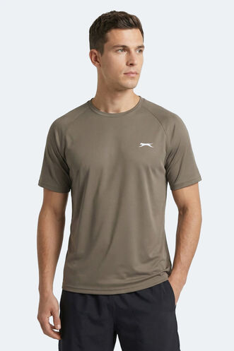 Slazenger RISING Erkek Kahve Tişört - Thumbnail