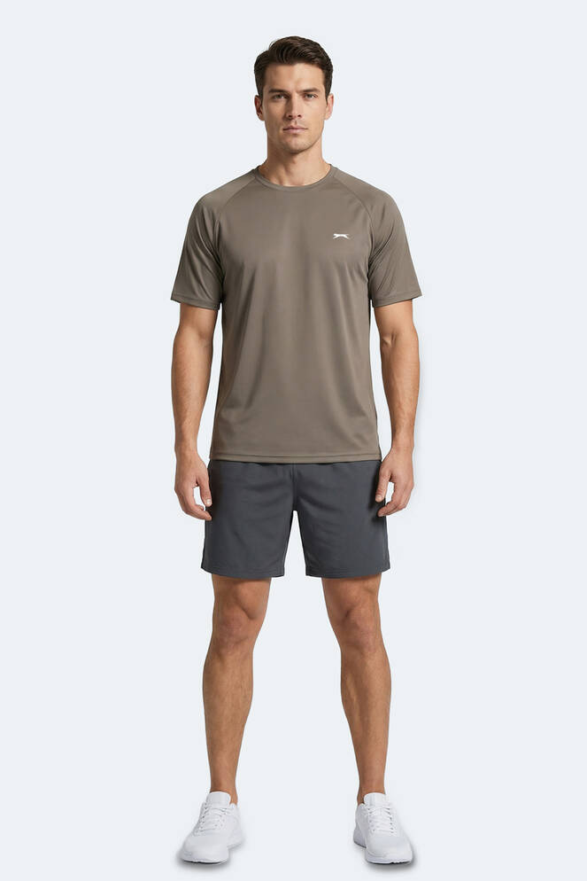 Slazenger RISING Erkek Kahve Tişört