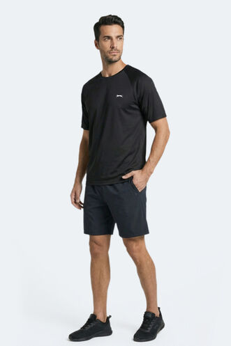 Slazenger RISING Erkek Siyah Tişört - Thumbnail