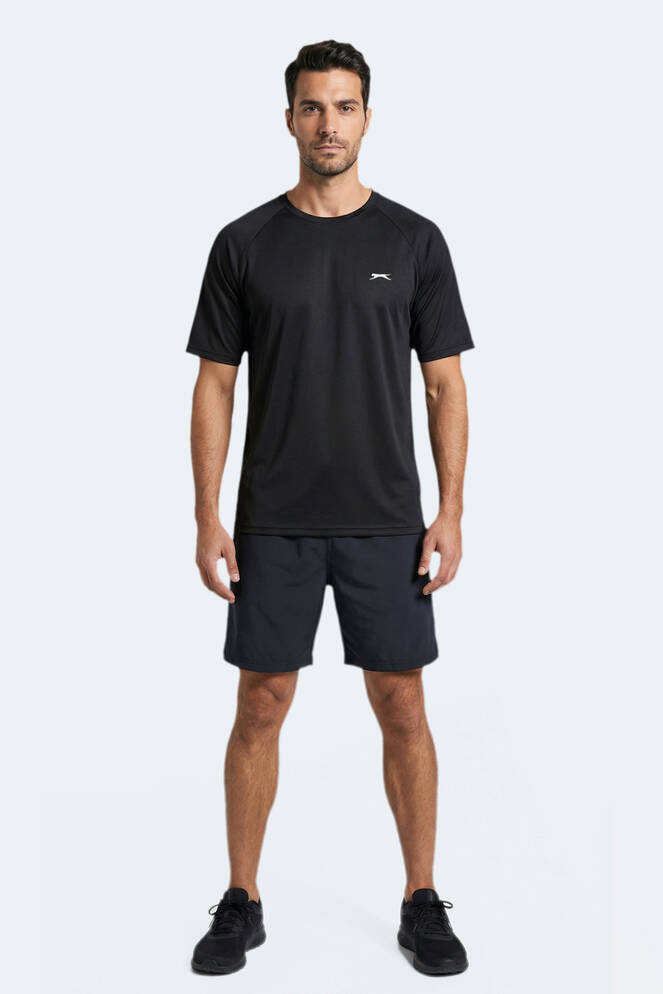 Slazenger RISING Erkek Siyah Tişört