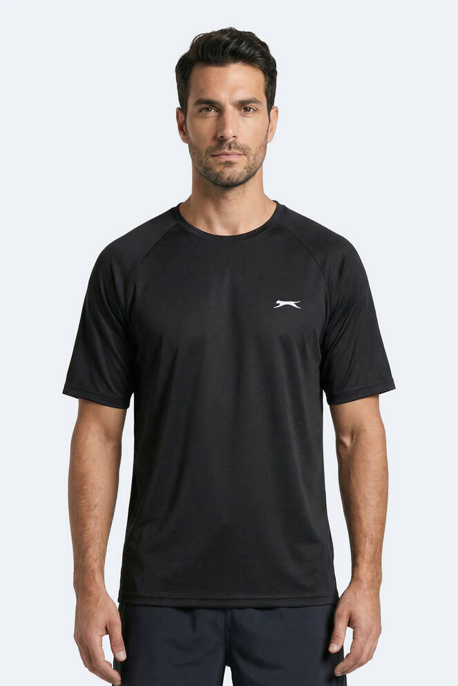 Slazenger RISING Erkek Siyah Tişört
