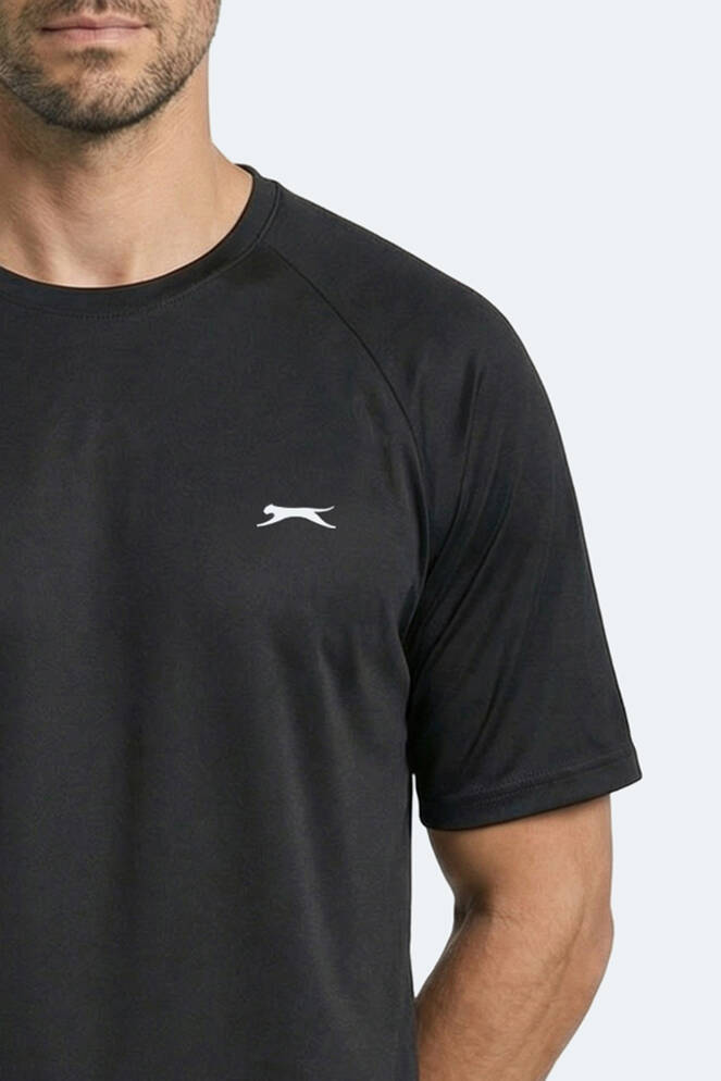 Slazenger RISING Erkek Siyah Tişört