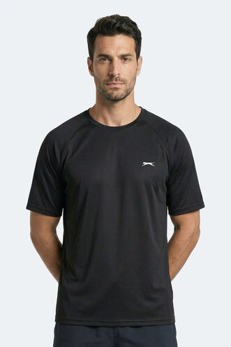 Slazenger RISING Erkek Siyah Tişört - Thumbnail