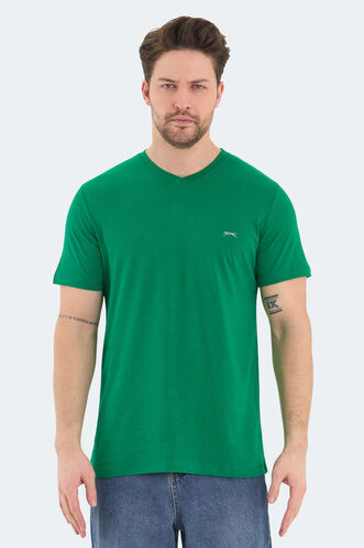 Slazenger - Slazenger RIVALDO Erkek Kısa Kollu T-Shirt Yeşil