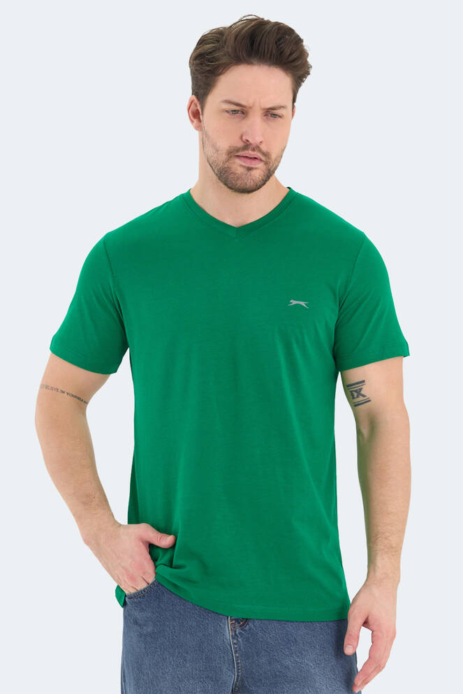 Slazenger RIVALDO Erkek Kısa Kollu T-Shirt Yeşil