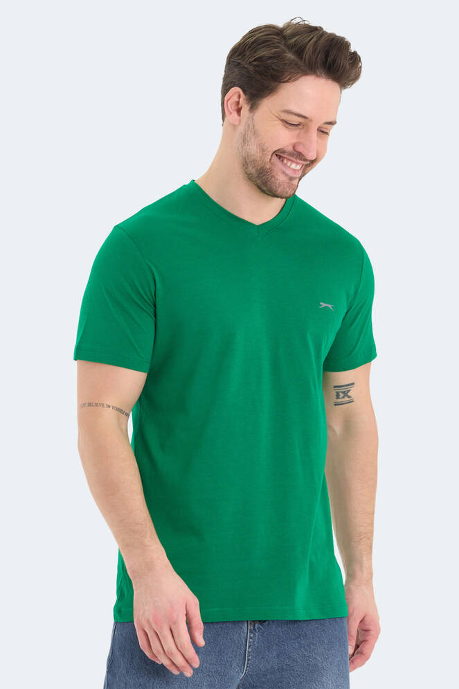 Slazenger RIVALDO Erkek Kısa Kollu T-Shirt Yeşil