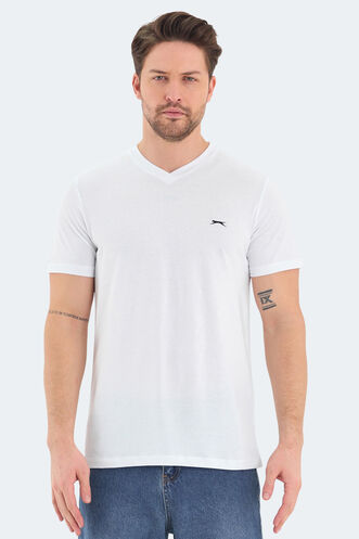 Slazenger - Slazenger RIVALDO Erkek Kısa Kollu T-Shirt Beyaz