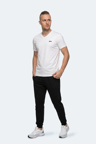 Slazenger RIVALDO IN Erkek V Yaka Beyaz Tişört - Thumbnail
