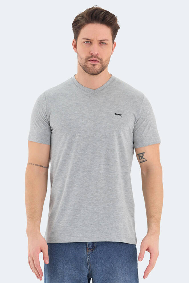 Slazenger RIVALDO Erkek Kısa Kollu T-Shirt Gri
