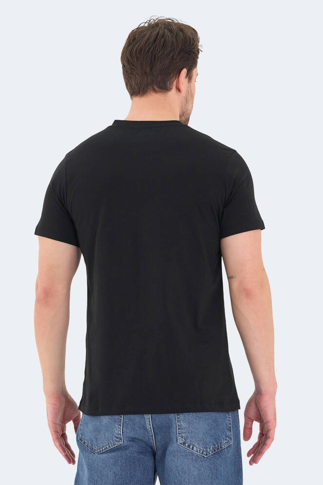 Slazenger RIVALDO Erkek Kısa Kollu T-Shirt Siyah