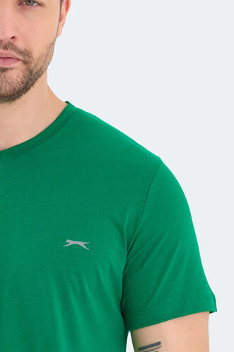 Slazenger RIVALDO Men's Short Sleeve T-Shirt Green - Thumbnail