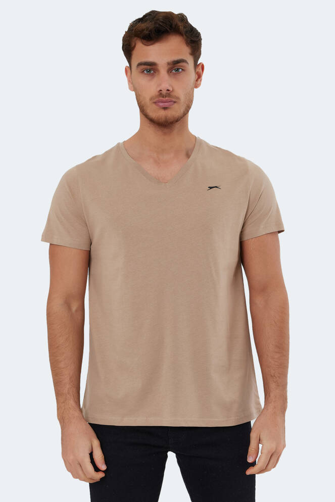 Slazenger RIVALDO Men's Short Sleeve T-Shirt Beige