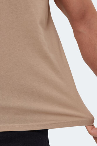 Slazenger RIVALDO Men's Short Sleeve T-Shirt Beige - Thumbnail