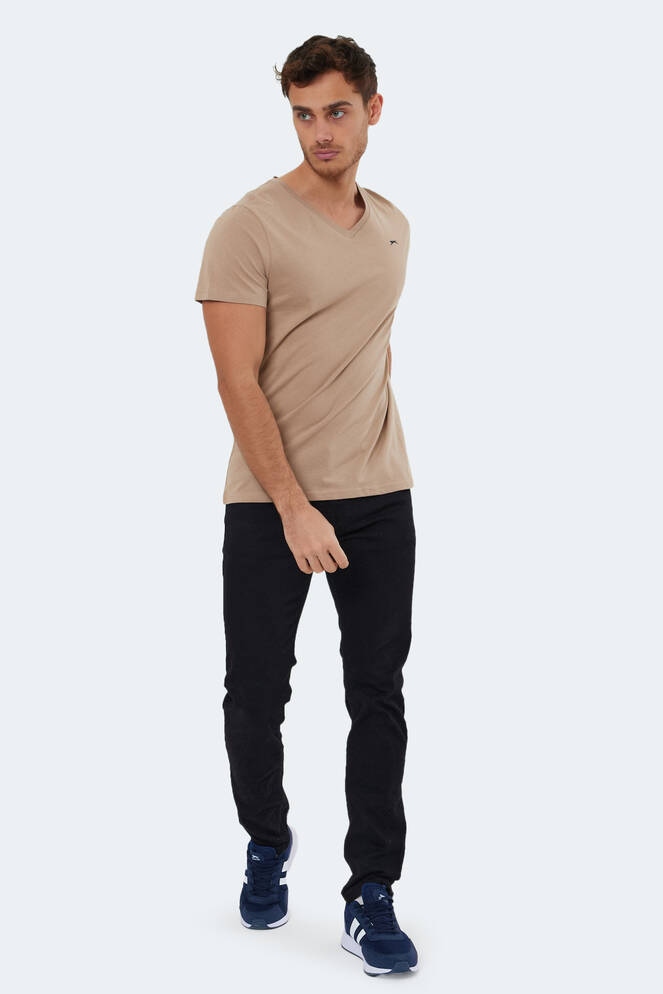 Slazenger RIVALDO Men's Short Sleeve T-Shirt Beige