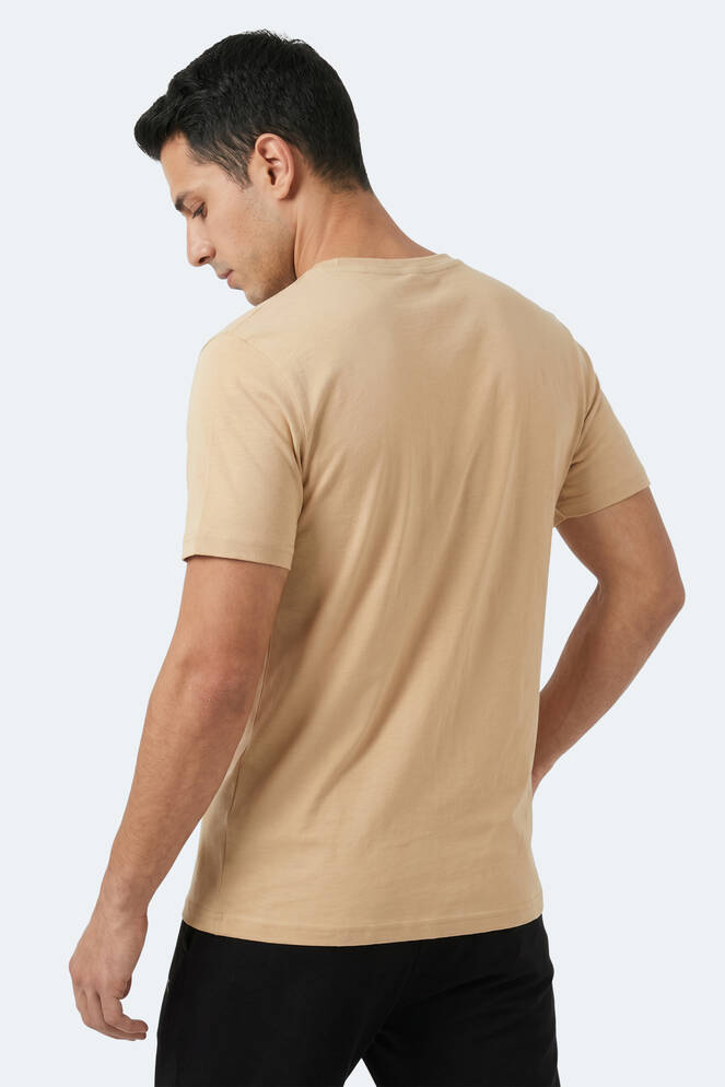 Slazenger RIVALDO Men's Short Sleeve T-Shirt Beige