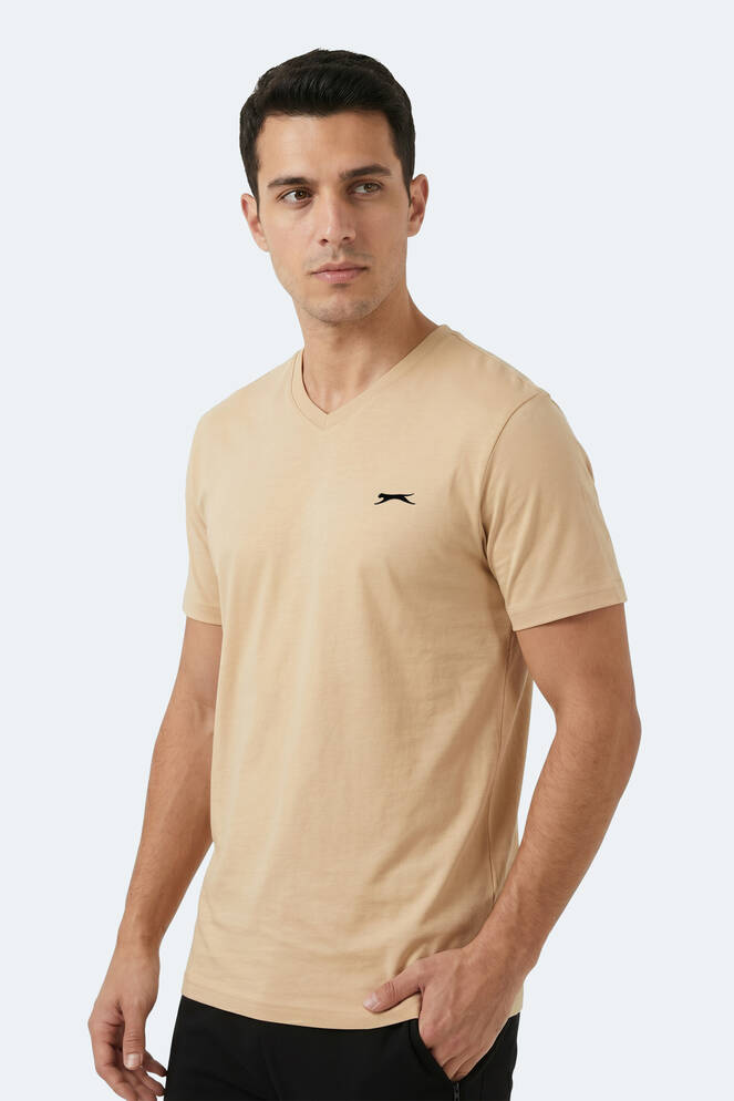Slazenger RIVALDO Men's Short Sleeve T-Shirt Beige