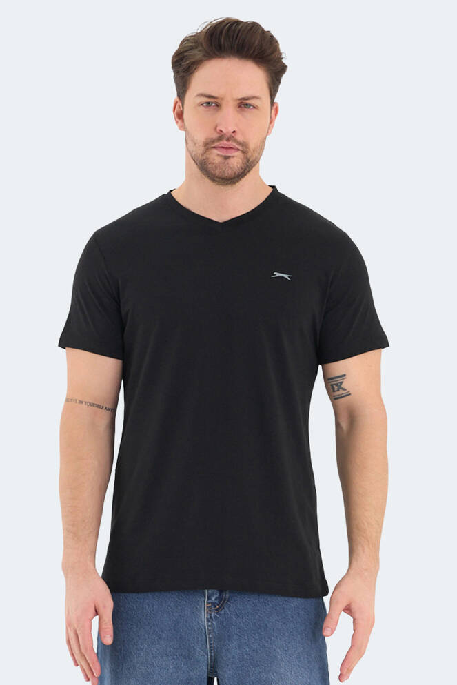 Slazenger RIVALDO Men's Short Sleeve T-Shirt Black