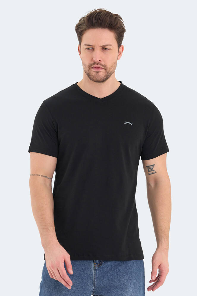 Slazenger RIVALDO Men's Short Sleeve T-Shirt Black