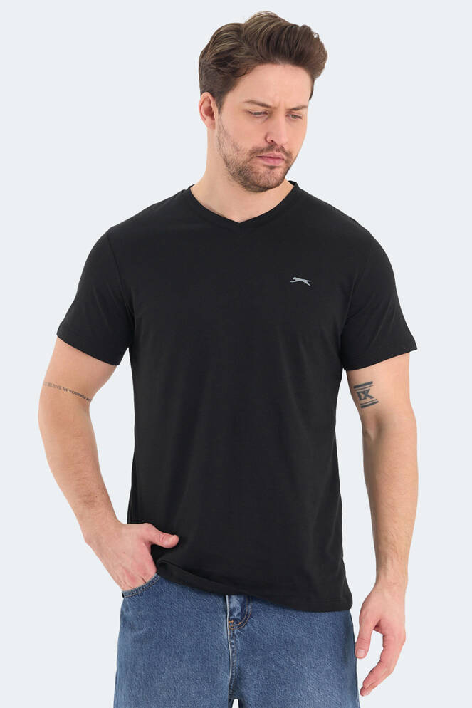 Slazenger RIVALDO Men's Short Sleeve T-Shirt Black