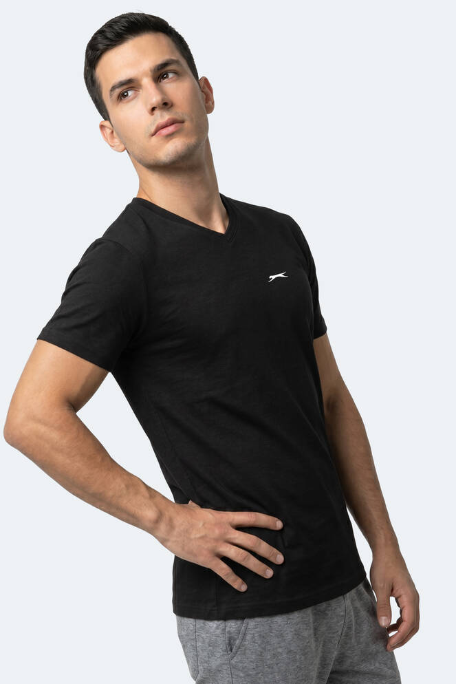 Slazenger RIVALDO Men's Short Sleeve T-Shirt Black