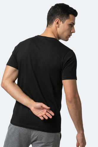 Slazenger RIVALDO Men's Short Sleeve T-Shirt Black - Thumbnail