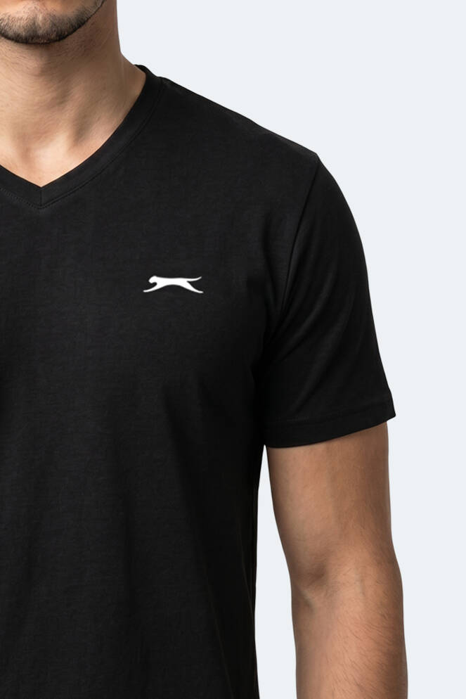 Slazenger RIVALDO Men's Short Sleeve T-Shirt Black