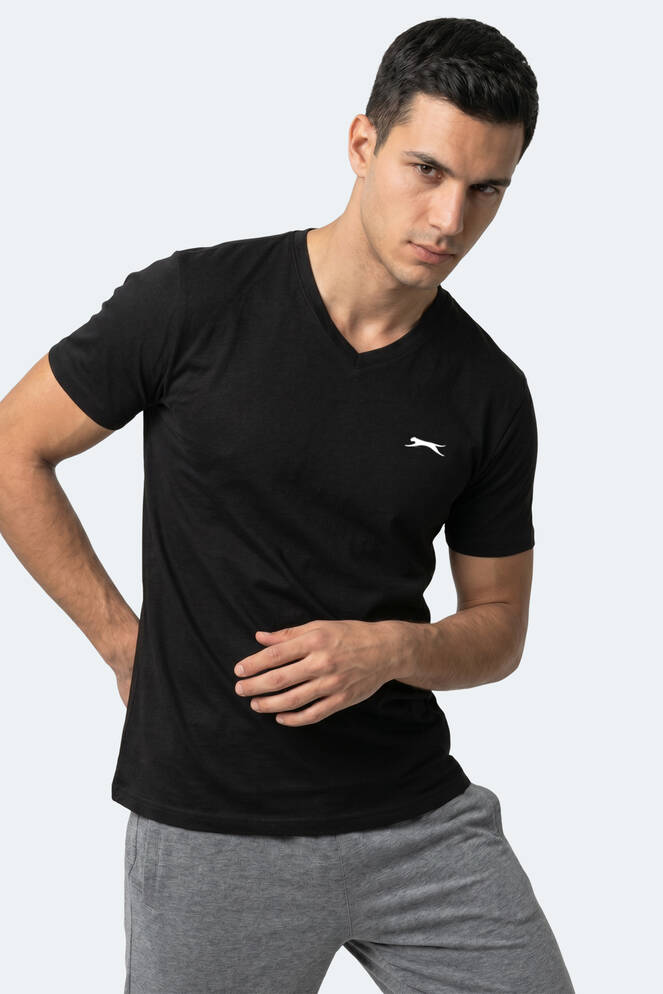 Slazenger RIVALDO Men's Short Sleeve T-Shirt Black