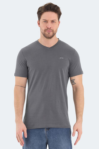Slazenger - Slazenger RIVALDO Men's Short Sleeve T-Shirt Dark Grey