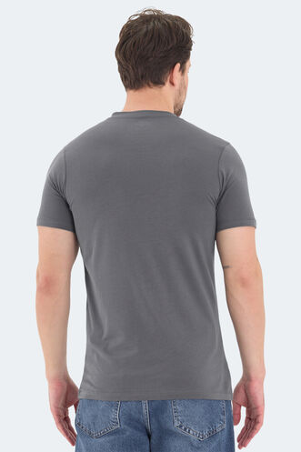Slazenger RIVALDO Men's Short Sleeve T-Shirt Dark Grey - Thumbnail