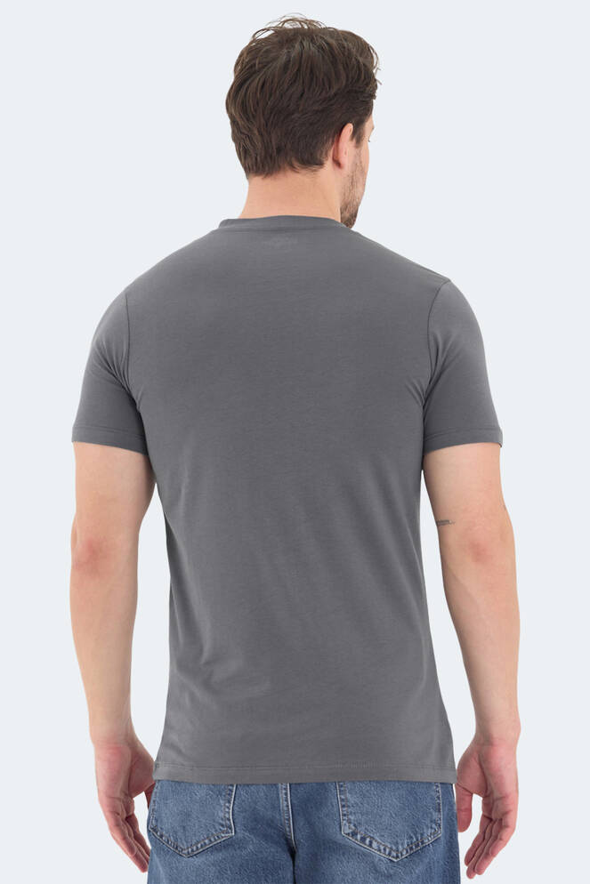 Slazenger RIVALDO Men's Short Sleeve T-Shirt Dark Grey