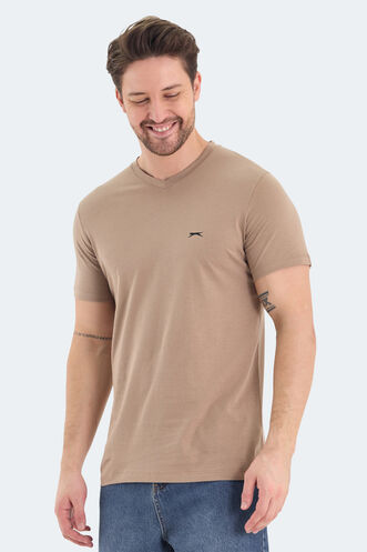 Slazenger RIVALDO Men's T-Shirt Brown - Thumbnail