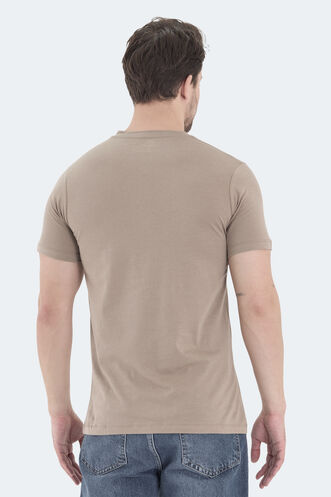 Slazenger RIVALDO Men's T-Shirt Brown - Thumbnail