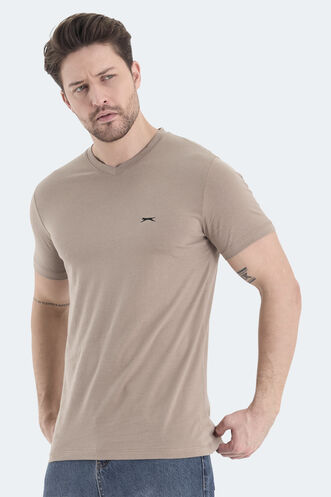Slazenger RIVALDO Men's T-Shirt Brown - Thumbnail